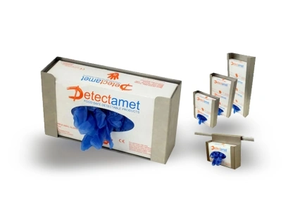 בטיחות במזון -  כפפות וכיסויים לזיהוי בגלאי מתכות