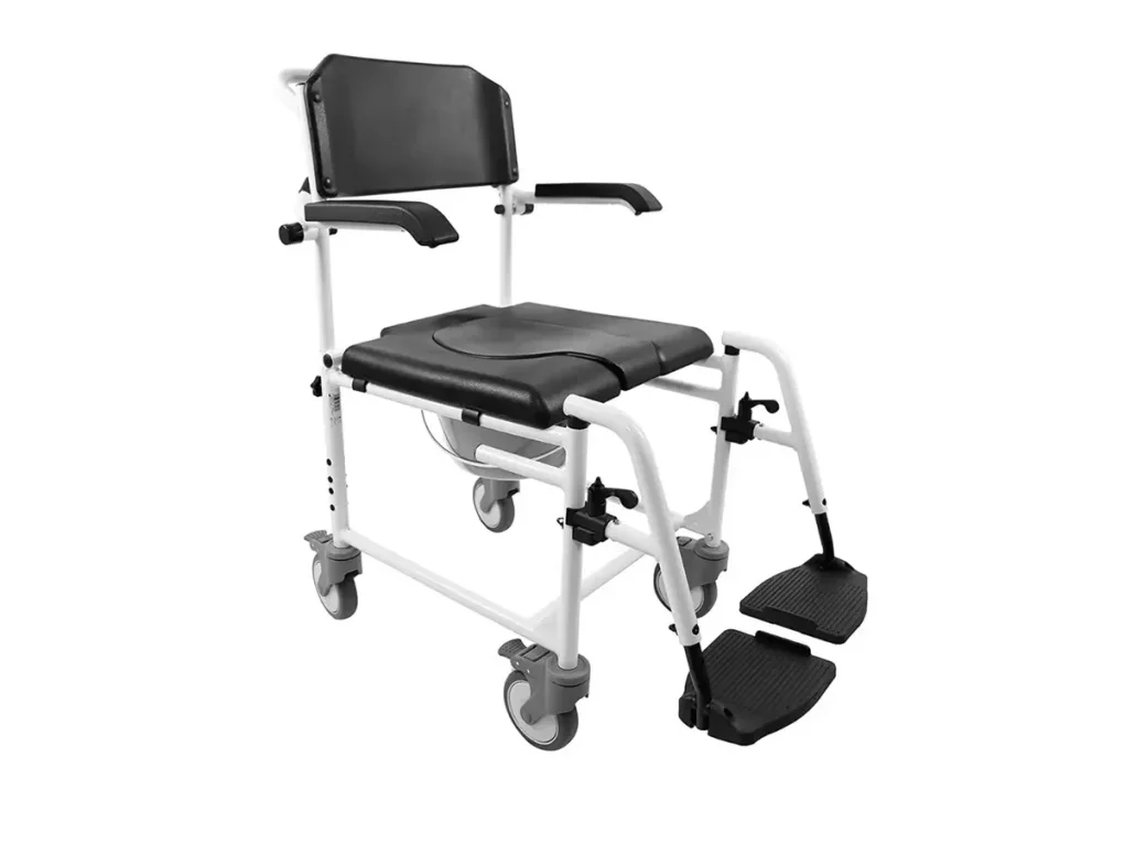 כסא רחצה ושירותים להנעה על ידי מלווה
